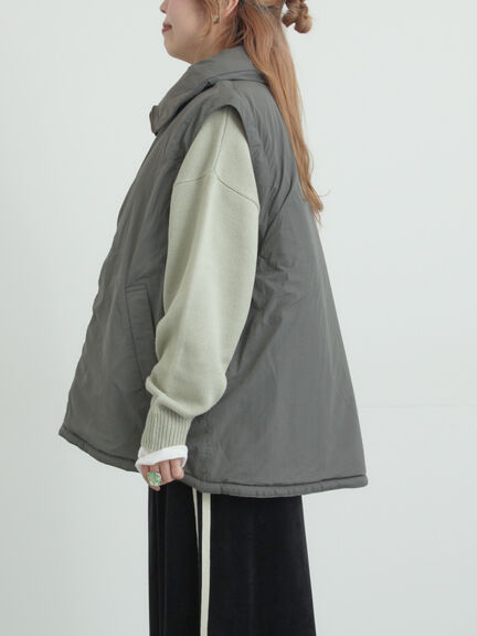 ボア襟マルチWAYブルゾン（チャコールグレー/カーキ/キナリ）｜SM2（エスエムツー）通販