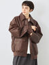 フェイクレザーブルゾン(ブラウン)|SM2(エスエムツー)通販