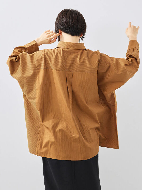 セール】 柄アソートドルマンスリーブシャツ（ブラック/ブラウン