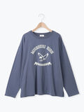 柄アソートフロッキープリントロングTシャツ（ネイビー）｜SM2（エスエムツー）通販