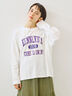 柄アソートフロッキープリントロングTシャツ（オフホワイト/グレー/グリーン/ネイビー）｜SM2（エスエムツー）通販