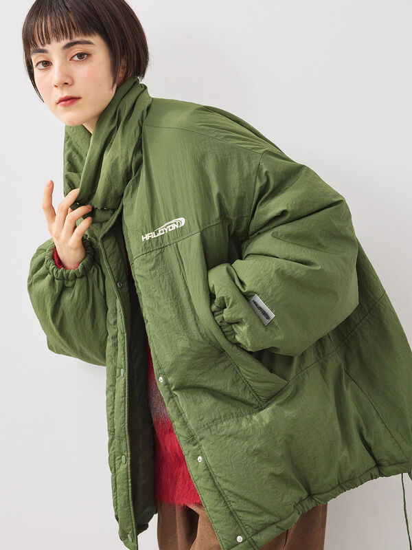 襟取り外しモンスターブルゾン（ブラック/カーキ/ブルー/クリーム