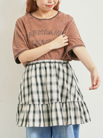 MEER. ブラウン系ストライプ 半袖Tシャツ MEER. ブラウン系ストライプ 半袖Tシャツ MEER. ブラウン系