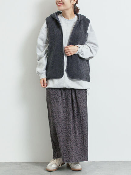 リバーシブルボアベスト（チャコールグレー/モカ/キナリ）｜SM2（エスエムツー）通販