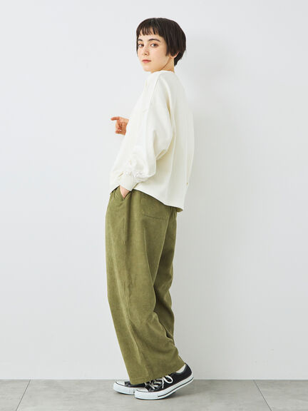 コーデュロイストレートパンツ（チャコールグレー/ピンク/ベージュ/カーキ）｜SM2（エスエムツー）通販