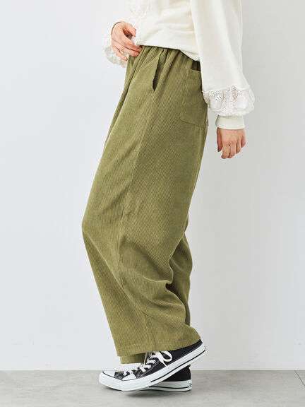 コーデュロイストレートパンツ（チャコールグレー/ピンク/ベージュ/カーキ）｜SM2（エスエムツー）通販