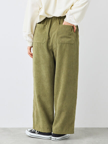 コーデュロイストレートパンツ（チャコールグレー/ピンク/ベージュ/カーキ）｜SM2（エスエムツー）通販