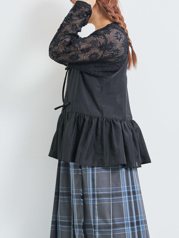 セール】 前後2wayキャミビスチェ（オフホワイト/ブラック/ブラウン