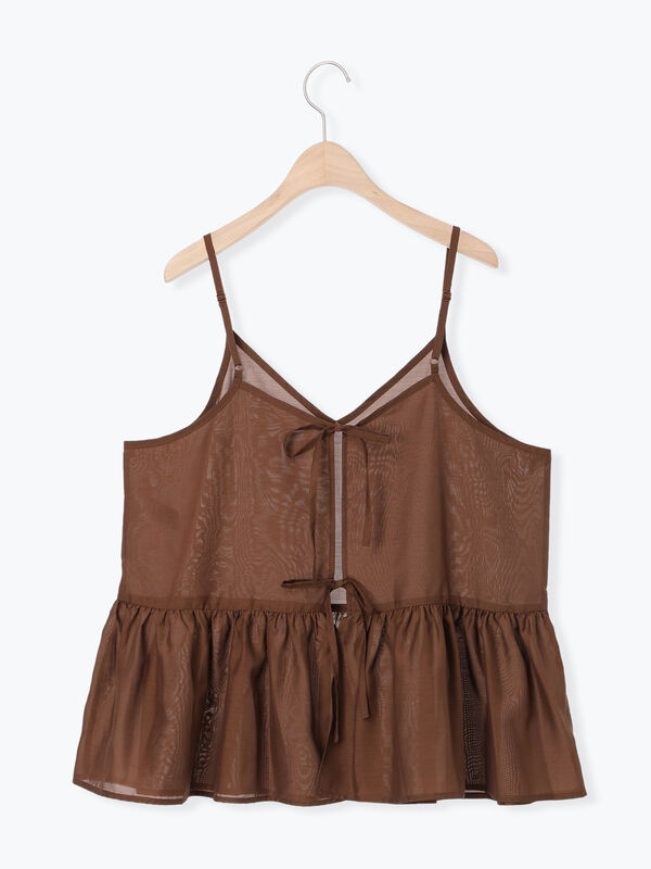 セール】 前後2wayキャミビスチェ（オフホワイト/ブラック/ブラウン