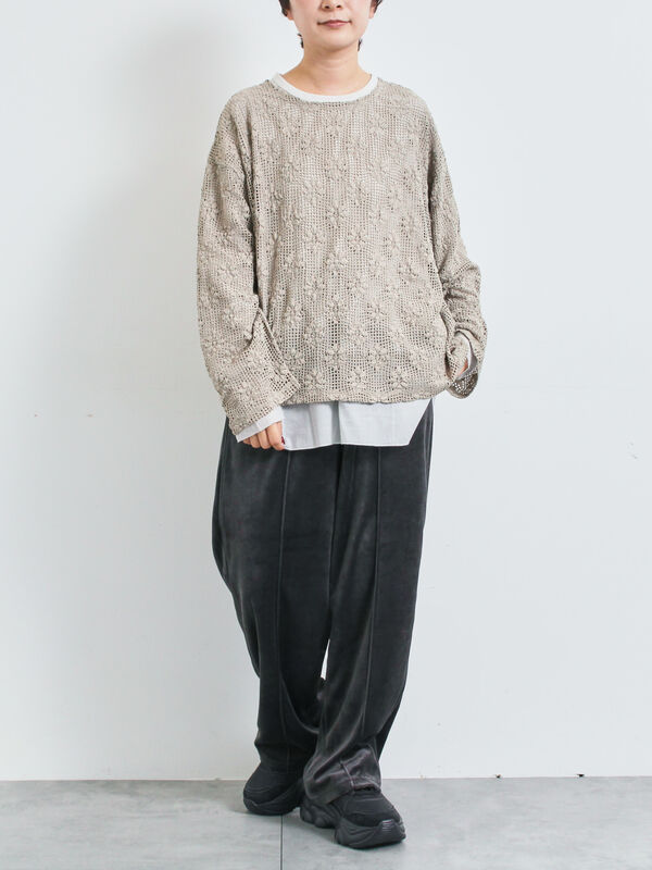 Stephanie様サイズ2 SLY | HOLE LACE トップス (Tシャツ・カットソー(長袖) ) |SHEL