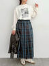 チェックプリーツスカート（グレー/ブラック/ブラウン）｜SM2（エスエムツー）通販