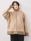 フェイクムートンフライトジャケット（ベージュ）｜SM2（エスエムツー）通販