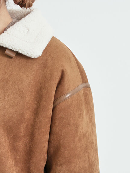 フェイクムートンフライトジャケット（ベージュ/ブラウン/キャメル）｜SM2（エスエムツー）通販