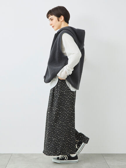 アソート楊柳プリーツスカート（グレー/チャコールグレー/ブラック）｜SM2（エスエムツー）通販