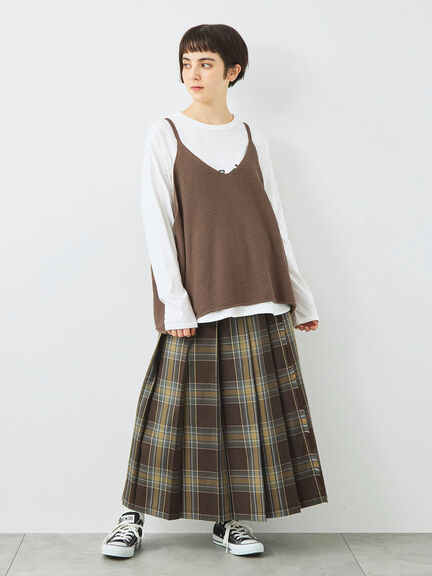 ニットキャミチュニック（ブラック/モカ/ＴＯＰグレー）｜SM2（エスエムツー）通販