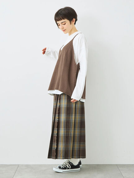 ニットキャミチュニック（ブラック/モカ/ＴＯＰグレー）｜SM2（エスエムツー）通販