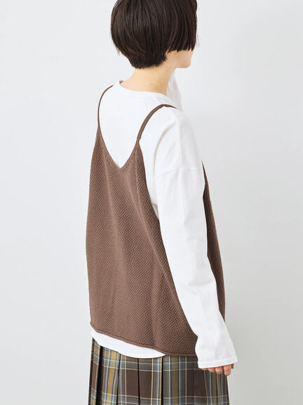 ニットキャミチュニック（ブラック/モカ/ＴＯＰグレー）｜SM2（エスエムツー）通販