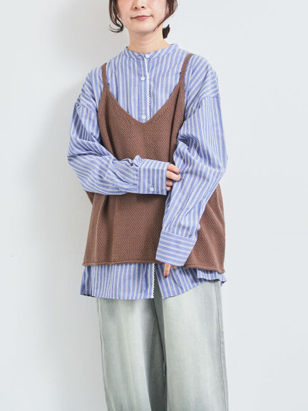 ニットキャミチュニック（ブラック/モカ/ＴＯＰグレー）｜SM2（エスエムツー）通販