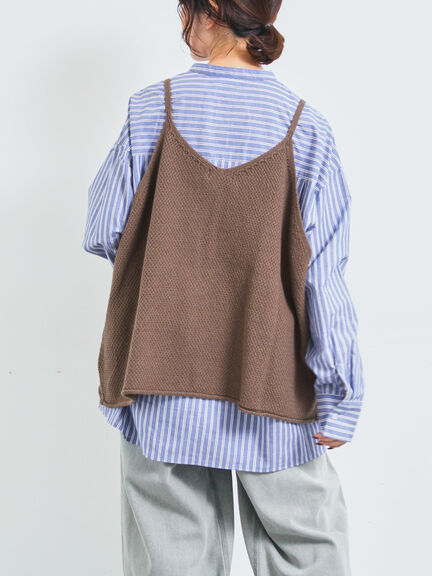 ニットキャミチュニック（ブラック/モカ/ＴＯＰグレー）｜SM2（エスエムツー）通販