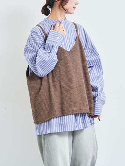 ニットキャミチュニック（ブラック/モカ/ＴＯＰグレー）｜SM2（エスエムツー）通販