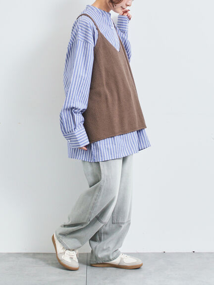 ニットキャミチュニック（ブラック/モカ/ＴＯＰグレー）｜SM2（エスエムツー）通販