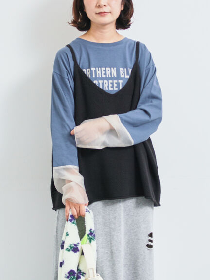 ニットキャミチュニック（ブラック/モカ/ＴＯＰグレー）｜SM2（エスエムツー）通販