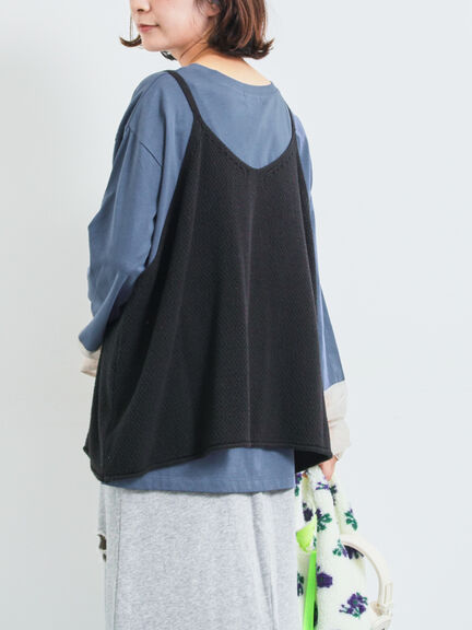 ニットキャミチュニック（ブラック/モカ/ＴＯＰグレー）｜SM2（エスエムツー）通販