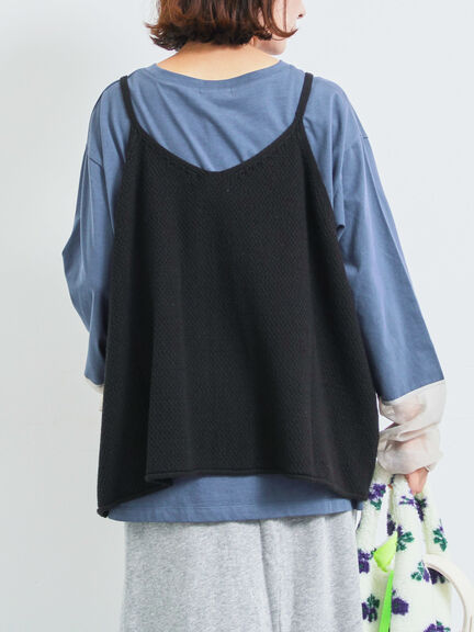 ニットキャミチュニック（ブラック/モカ/ＴＯＰグレー）｜SM2（エスエムツー）通販