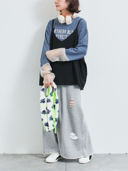 ニットキャミチュニック（ブラック/モカ/ＴＯＰグレー）｜SM2（エスエムツー）通販