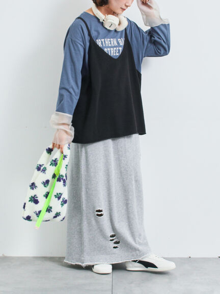 ニットキャミチュニック（ブラック/モカ/ＴＯＰグレー）｜SM2（エスエムツー）通販