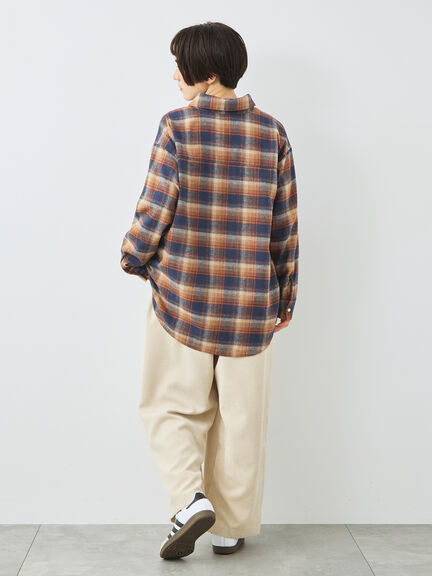 起毛チェックシャツ（ブラック/ベージュ/ブルー）｜SM2（エスエムツー）通販