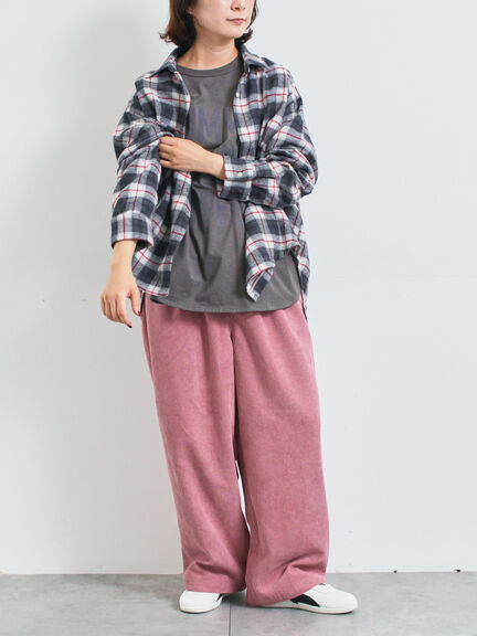 起毛チェックシャツ（ブラック/ベージュ/ブルー）｜SM2（エスエムツー）通販