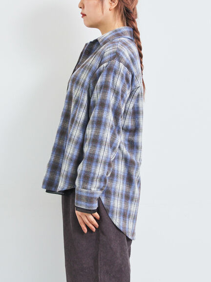 起毛チェックシャツ（ブラック/ベージュ/ブルー）｜SM2（エスエムツー）通販