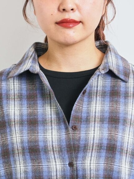 起毛チェックシャツ（ブラック/ベージュ/ブルー）｜SM2（エスエムツー）通販