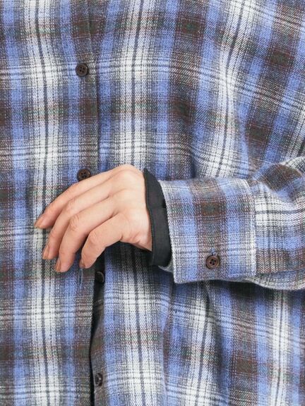 起毛チェックシャツ（ブラック/ベージュ/ブルー）｜SM2（エスエムツー）通販