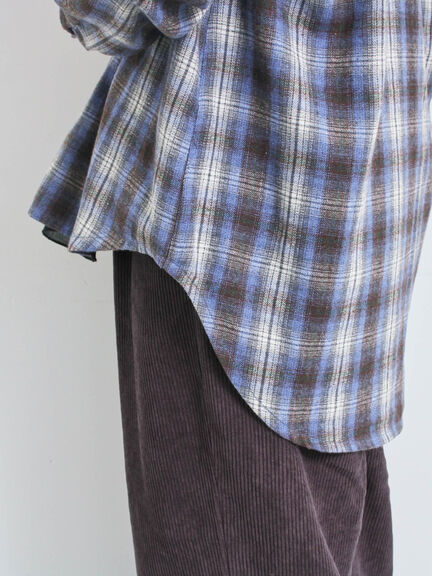 起毛チェックシャツ（ブラック/ベージュ/ブルー）｜SM2（エスエムツー）通販