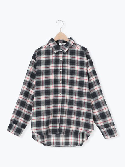 起毛チェックシャツ（ブラック/ベージュ/ブルー）｜SM2（エスエムツー）通販