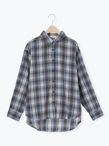 起毛チェックシャツ（ブラック/ベージュ/ブルー）｜SM2（エスエムツー）通販