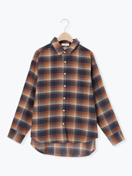 起毛チェックシャツ（ブラック/ベージュ/ブルー）｜SM2（エスエムツー）通販