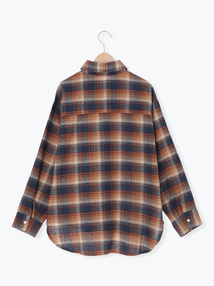 起毛チェックシャツ（ブラック/ベージュ/ブルー）｜SM2（エスエムツー）通販