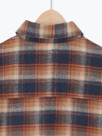 起毛チェックシャツ（ブラック/ベージュ/ブルー）｜SM2（エスエムツー）通販