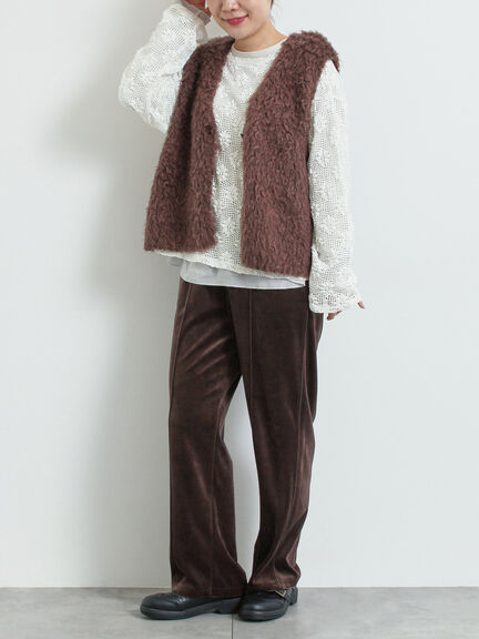 布帛切替ロンT（オフホワイト/グレー/ブラック）｜SM2（エスエムツー）通販