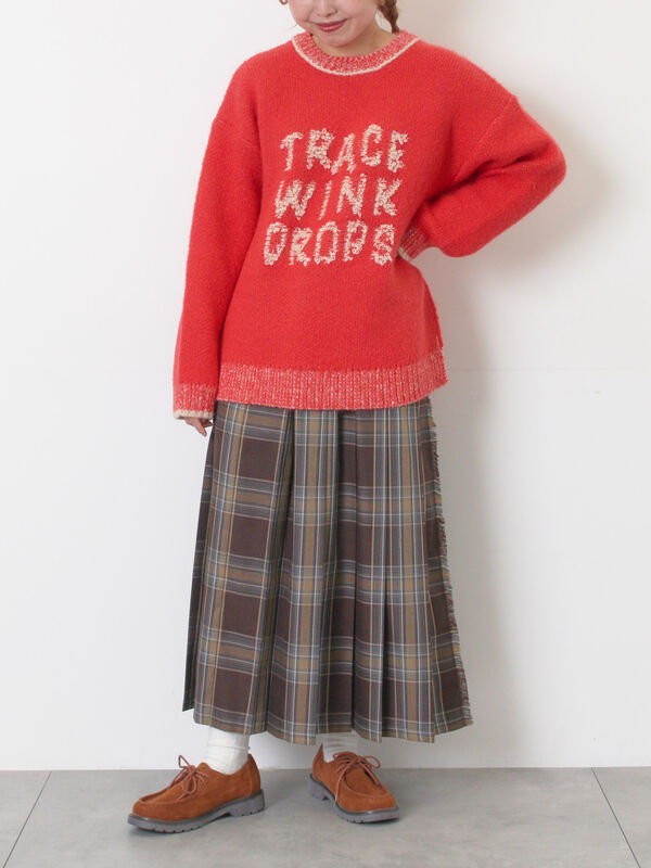 マルル様 ループロゴニットプルオーバー（オフホワイト/グレー/ベージュ