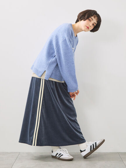 ラビットベロアスカート（ブラック/ミント/ネイビー）｜SM2（エスエムツー）通販