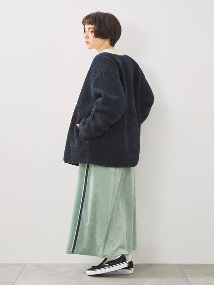 ラビットベロアスカート（ブラック/ミント/ネイビー）｜SM2（エスエムツー）通販