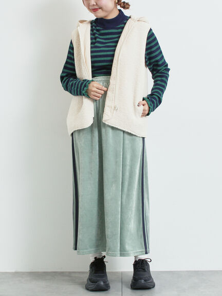ラビットベロアスカート（ブラック/ミント/ネイビー）｜SM2（エスエムツー）通販