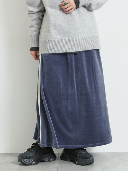 ラビットベロアスカート（ブラック/ミント/ネイビー）｜SM2（エスエムツー）通販