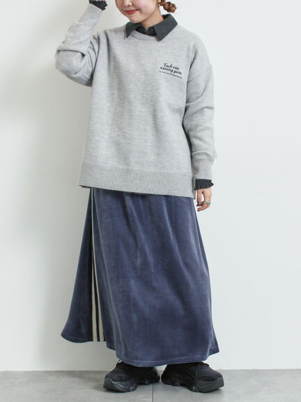 ラビットベロアスカート（ブラック/ミント/ネイビー）｜SM2（エスエムツー）通販