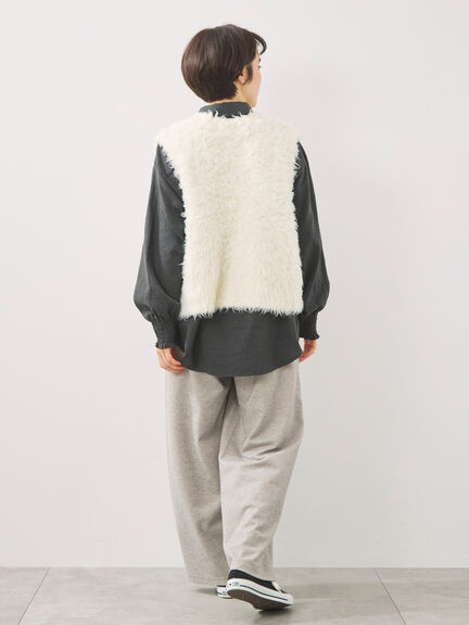 アソート袖口シャーリングブラウス（グレー/チャコールグレー/ベージュ/ブラウン）｜SM2（エスエムツー）通販