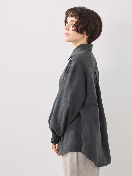 アソート袖口シャーリングブラウス（グレー/チャコールグレー/ベージュ/ブラウン）｜SM2（エスエムツー）通販